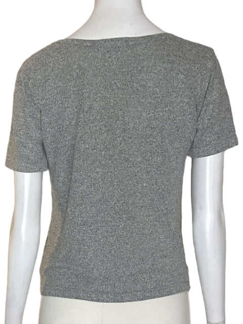 Blusa Bavo Manga corta Cuello redondo Gris - Talla M