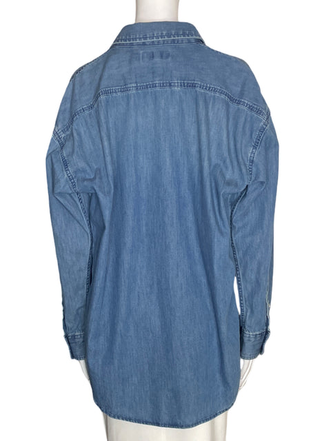 Blusa Ralph Lauren Camisa Botones Manga larga Azul - Talla L