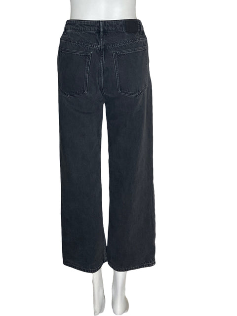 Pantalón Massimo Dutti Recto Bolsillo Zipper Negro - Talla 38