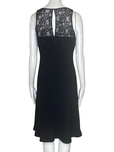 Vestido Jones New York Sin mangas Tejido Suelto Negro - Talla 10
