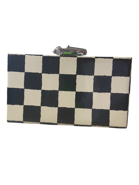 Cartera Kate Spade Cuadros Tira cadena Fórmula 1 Negro - Talla U