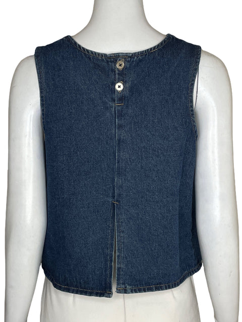 Chaleco Tesoro Tps Jean Sin mangas Azul - Talla S