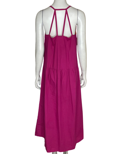 Vestido Hering Maxi Cuello v Rosado - Talla S