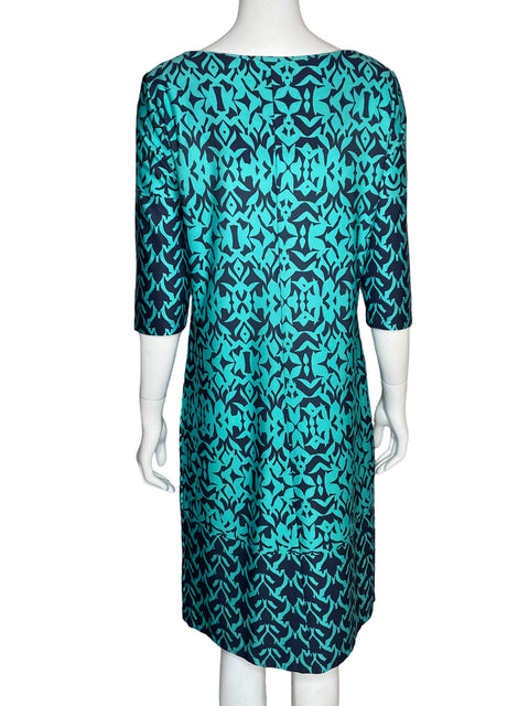 Vestido Emma & Michele Estampado Midi Azul - Talla M