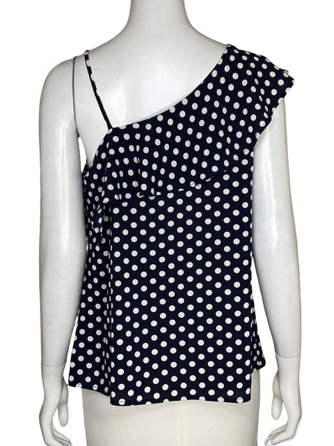 Blusa Monteau Lunares Estampado Azul - Talla L