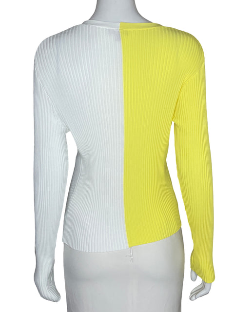 Blusa Staud Asimétrico Cuello v Amarillo - Talla M