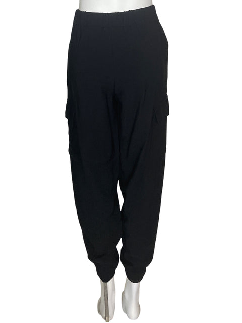Pantalón A New Day Cargo Liso Bolsillo Negro - Talla 2