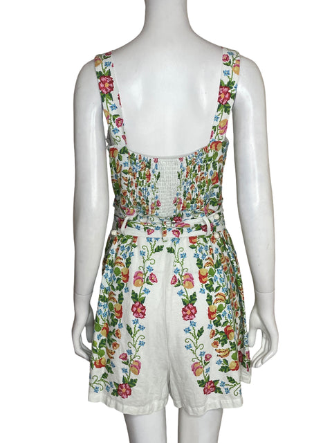 Romper Farm Estampado Floral Verde - Talla XL