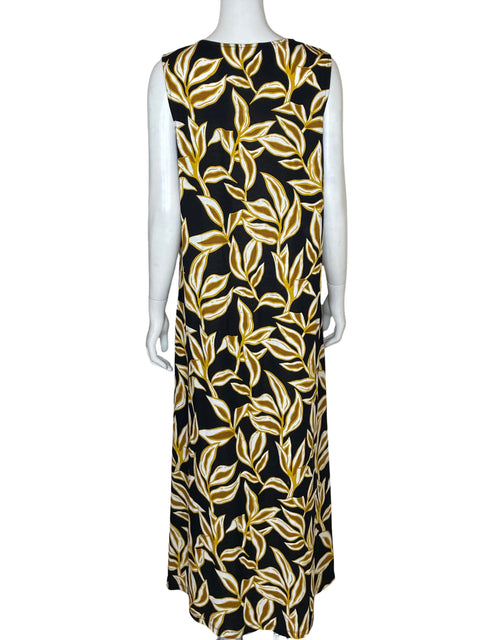 Vestido Sfera Estampado Cuello v Negro - Talla XL