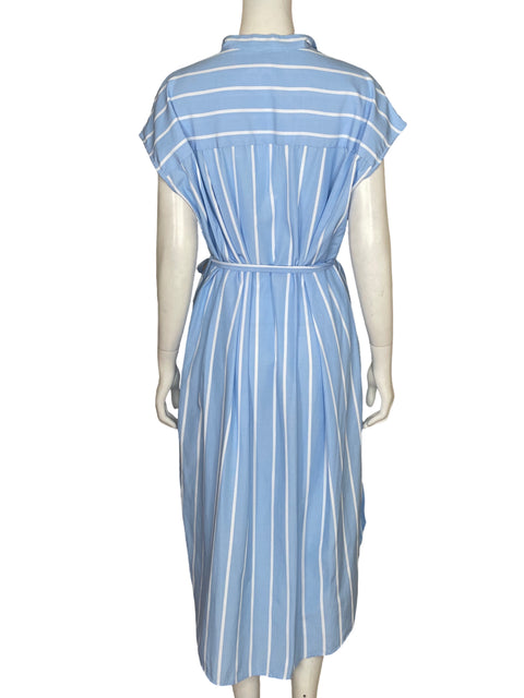 Vestido Elli White Rayas Azul - Talla L