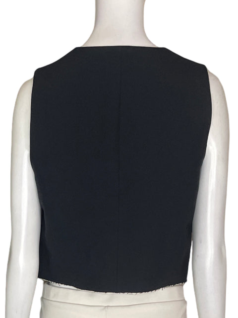 Chaleco Zara Basico Negro - Talla 6