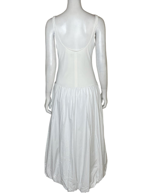 Vestido Zara de Algodón Balloon skirt Blanco - Talla S