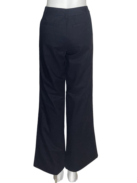 Pantalón Saltwater Recto Wide-leg Liso Negro - Talla 34