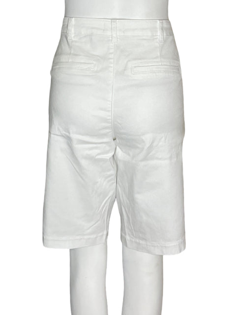 Short Nydj Recto Bolsillo Liso Blanco - Talla 6
