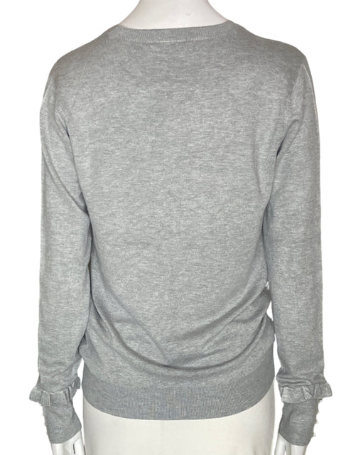 Chaqueta Zara de Algodón Liso Botones Manga larga Gris - Talla S
