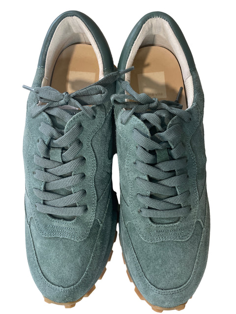 Zapatilla Dolce Vita Terciopelo Suela Cordones Verde - Talla 7