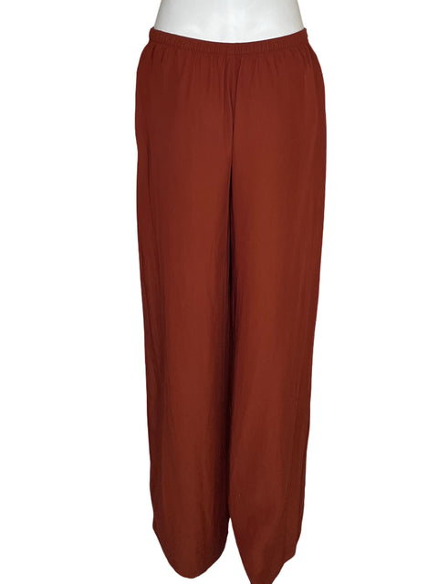 Pantalón Zara de Viscosa Wide-leg Naranja - Talla S