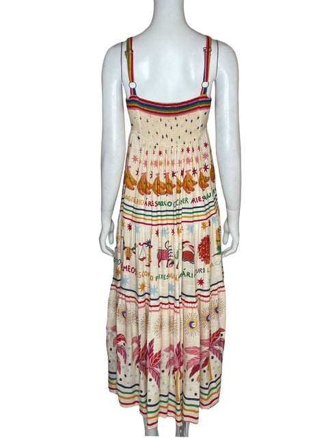 Vestido Farm Estampado Midi Naranja - Talla S