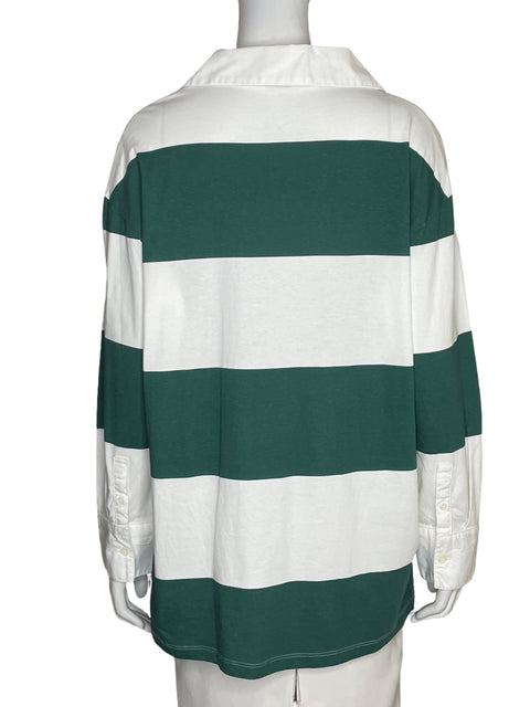Blusa Tesoro Tps Rayas Oversize Verde - Talla XS