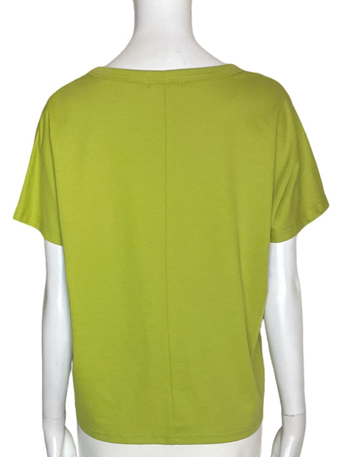 Blusa Smf Botones Manga corta Liso Verde - Talla L