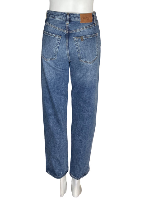 Pantalón Liu.jo Wide-leg Recto Azul - Talla 25
