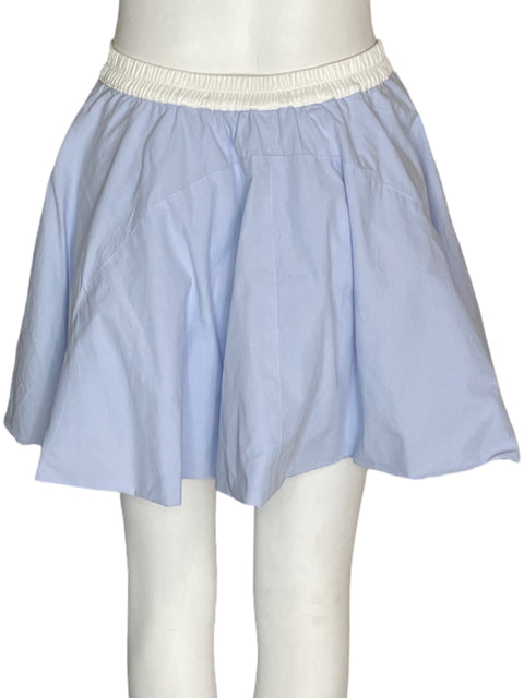 Falda Strut & Bolt Globo Liso Mini Azul - Talla S