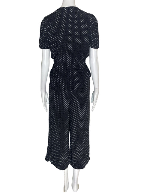 Mono Maje Botones Elastico Lunares Negro - Talla 34