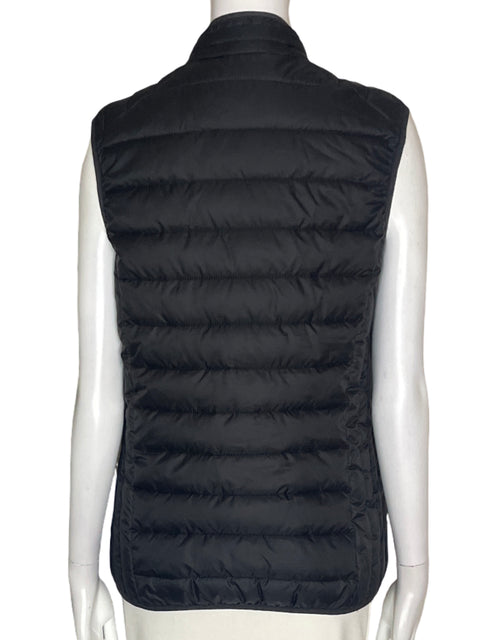 Chaleco Ellesse Acolchado Abierto Liso Negro - Talla 8