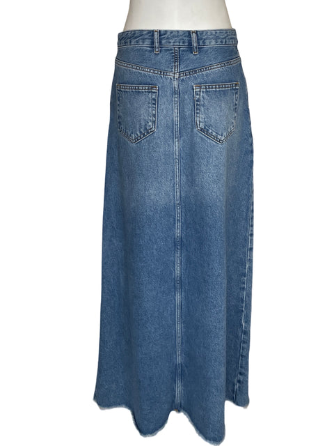 Falda Pilcro And The Letterpress Maxi Denim Azul - Talla 8