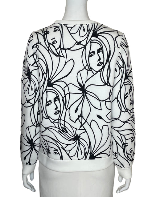 Blusa Hallhuber de Viscosa Neopreno Blanco - Talla XS