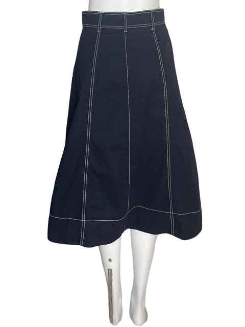 Falda Joie de Algodón Maxi Tipo a Liso Azul - Talla 4