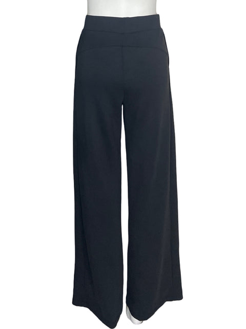 Pantalón Ododos Recto Wide-leg Liso Negro - Talla XS