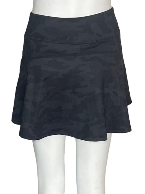 Falda Tesoro Tps de Viscosa Plisado Liso Mini Negro - Talla S