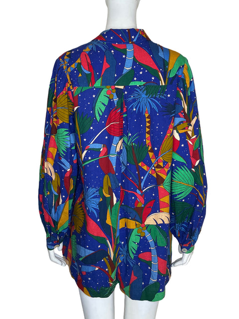 Romper Farm Estampado Colorful forest Azul - Talla S