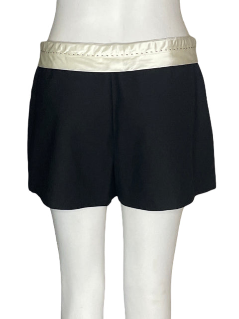 Falda Zara Mini Liso Zipper Negro - Talla M