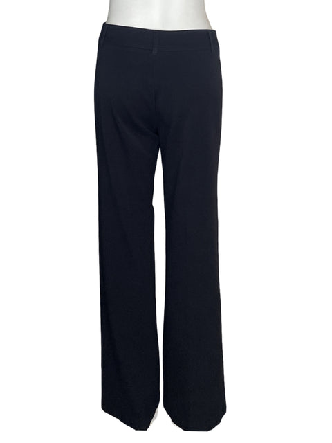 Pantalón Tesoori Recto Wide-leg Liso Negro - Talla 8