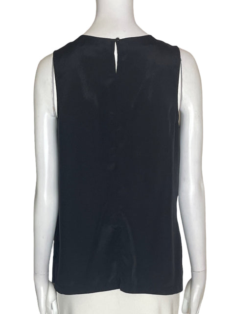 Blusa Merona Sin mangas Liso Suelto Negro - Talla S