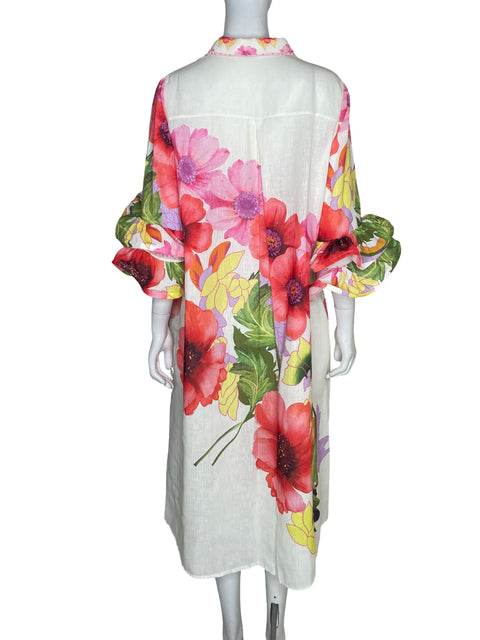Vestido Vía Vai Estampado Floral Blanco - Talla L