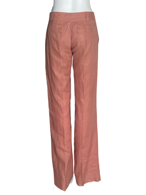 Pantalón Studio F Recto Wide-leg Liso Marrón - Talla 27