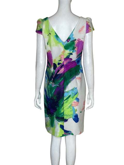 Vestido Donna Ricco Estampado Midi Verde - Talla 4