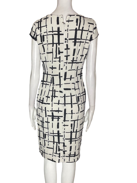 Vestido Muse Midi Ajustado Manga corta Negro - Talla 2