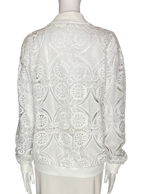 Chaqueta Mazik Tejido Troquelado Manga larga Blanco - Talla M
