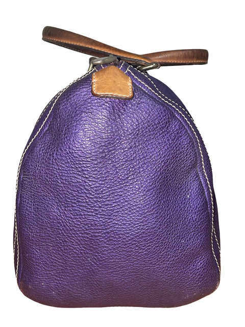 Cartera Carolina Herrera Andy 10 Metalizado Morado - Talla U