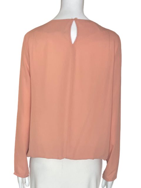Blusa Tesoro Tps Liso Plisado Manga larga Rosado - Talla S