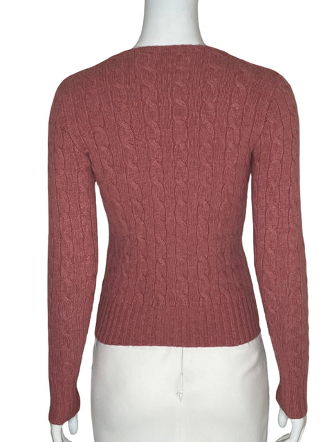 Abrigo Ralph Lauren Cuello redondo Tejido Rosado - Talla S