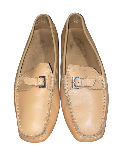 Calzado Tod's Gommino Bubble Hebilla Beige - Talla 6.5