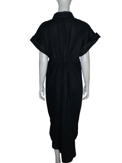 Vestido Edda Gonzalez Aplique floral Negro - Talla XS