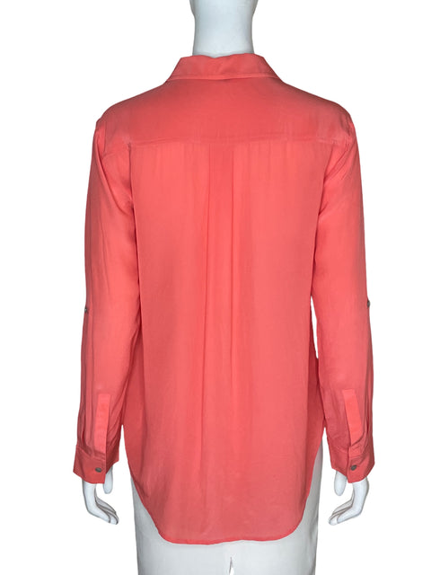 Blusa Ann Taylor de Seda Manga larga Naranja - Talla S