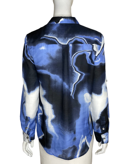 Camisa Calvin Klein Estampado Azul - Talla S