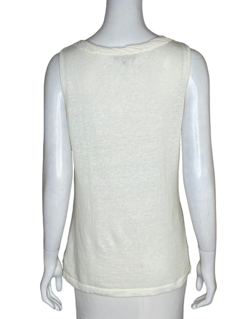 Blusa Anne Klein Lentejuelas Beige - Talla M